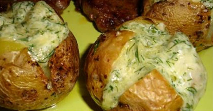 Рецепт запеченного картофеля с сыром в духовке